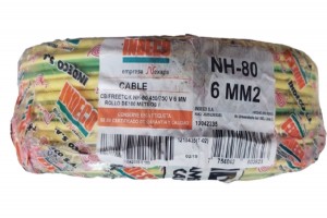 ROLLO CABLE NH-80 6mm2 INDECO LIBRE HALOGENO